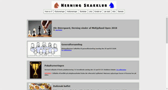 Desktop Screenshot of herningskakklub.dk